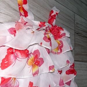 Butterfly ruffle romper